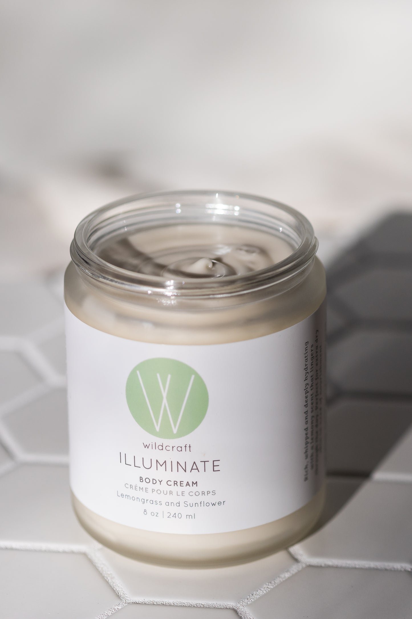 Lemongrass and Sunflower Wildcraft Illuminate Body Cream, Large (8 oz | 240 ml)