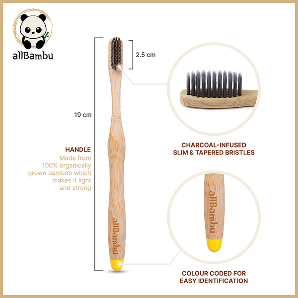 Bamboo Toothbrush Yellow