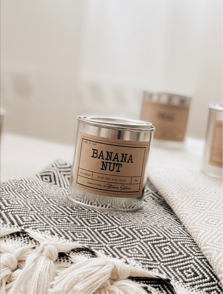 Banana Nut Candle by Threelittlebirdsxoxo, 8oz