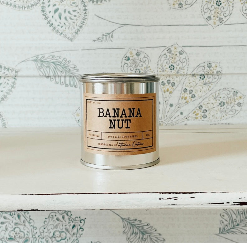 Banana Nut Candle by Threelittlebirdsxoxo, 8oz