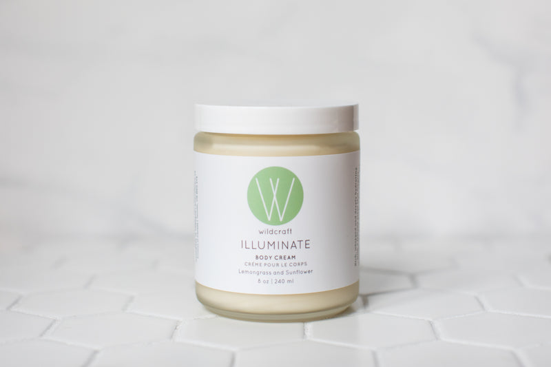 Lemongrass and Sunflower Wildcraft Illuminate Body Cream, Large (8 oz | 240 ml)