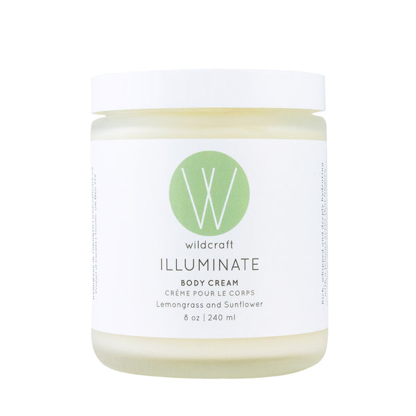 Lemongrass and Sunflower Wildcraft Illuminate Body Cream, Large (8 oz | 240 ml)