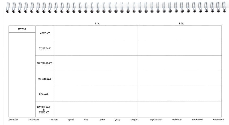 Ecojot Weekly Planners - Frida